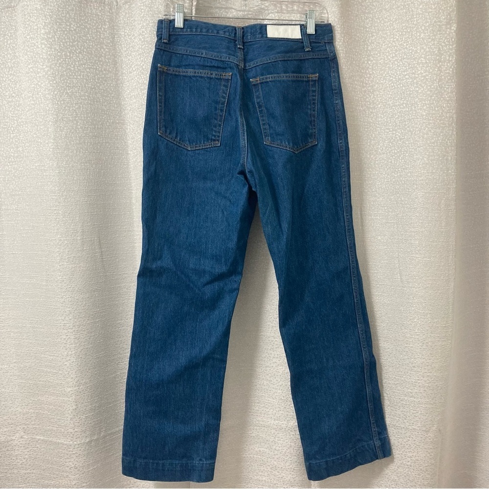 Re/Done Women’s 70s Pocket Wide-leg Jeans/ True Rinse Size 28 Boho Western - Picture 3 of 11